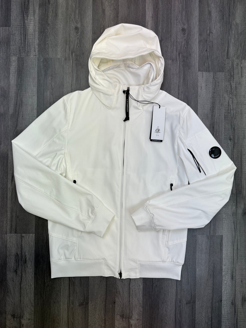 CP Company Lens Softshell Jacket - whIte