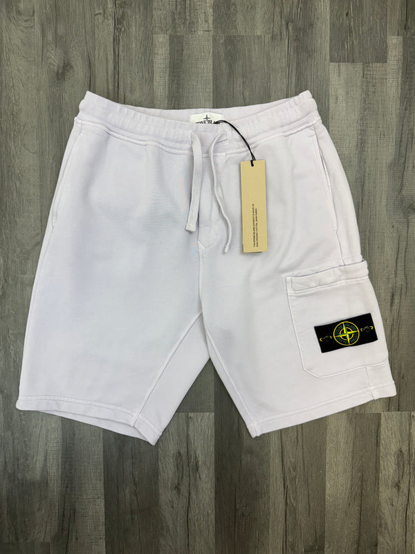 Stone Island Fleece Shorts - Lilac