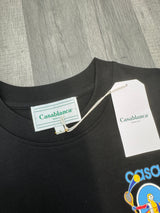 Casablanca Tennis T-Shirt - Black