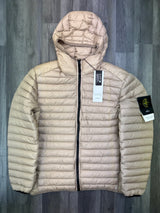 STONE ISLAND LOOM WOVEN DOWN JACKET - Sand