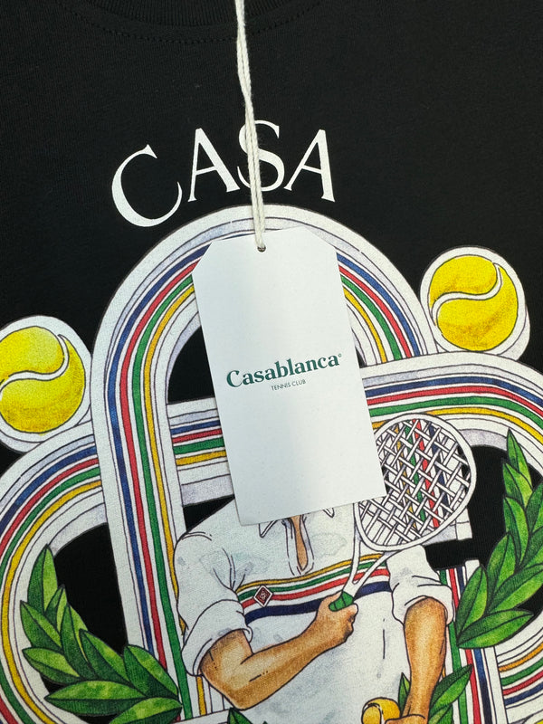 Casablanca 'LE JOUEUR'  T-Shirt - Black