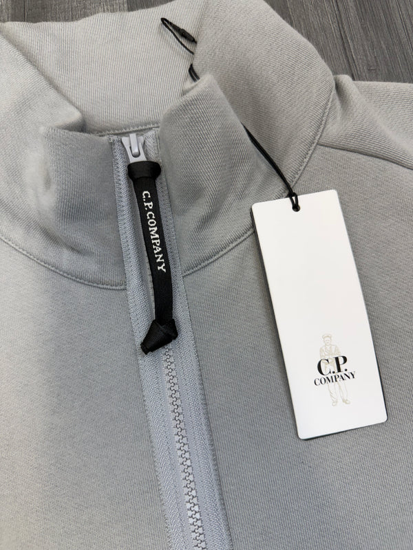 CP Company Lens Half Zip Sweatshirt - Grey