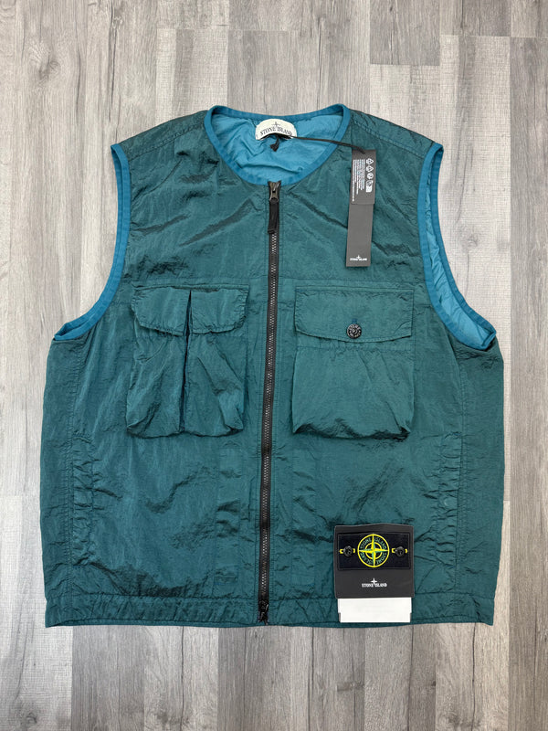 Stone Island Nylon Metal Econyl Vest Gilet - Green
