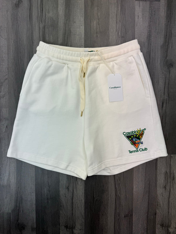 Casablanca Tennis Club Shorts - White