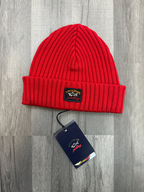 Paul And Shark Wool Beanie - Red
