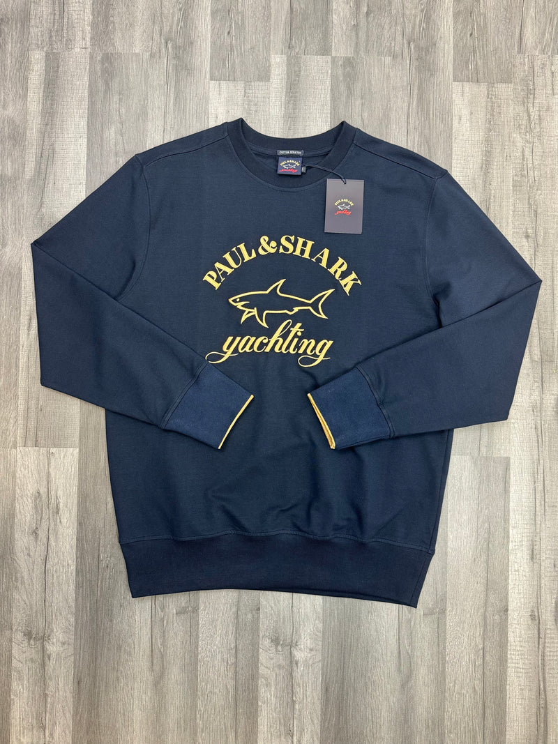 Paul And Shark Embroidered Logo sweatshirt - Navy