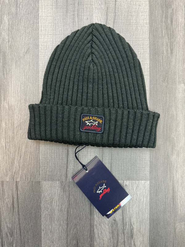 Paul And Shark Wool Beanie - Green