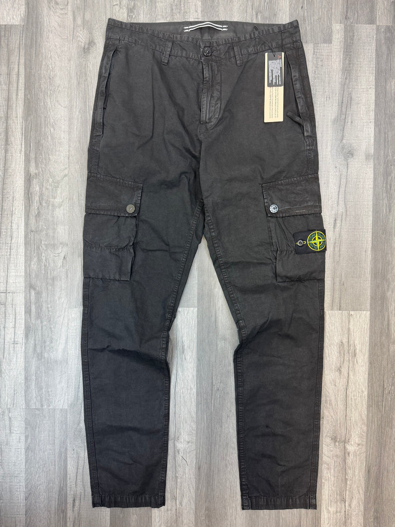 Stone Island Slim Cargo Pants - Black