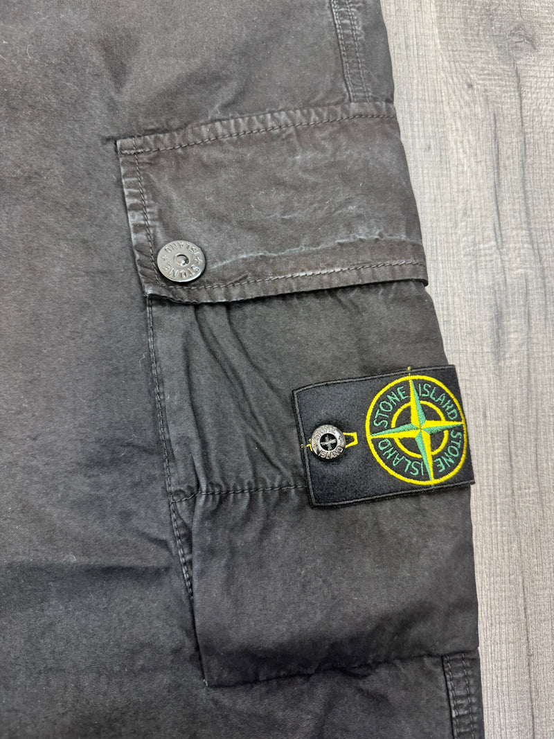 Stone Island Slim Cargo Pants - Black