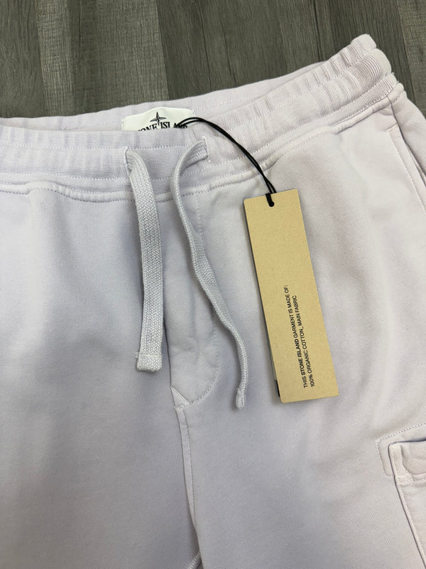Stone Island Fleece Shorts - Lilac