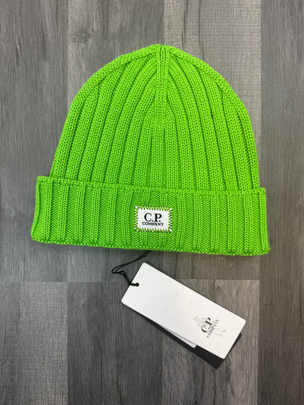 CP Company Logo Beanie - Green