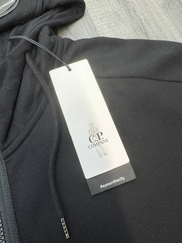 CP Company Zip Goggle Hoodie - Black