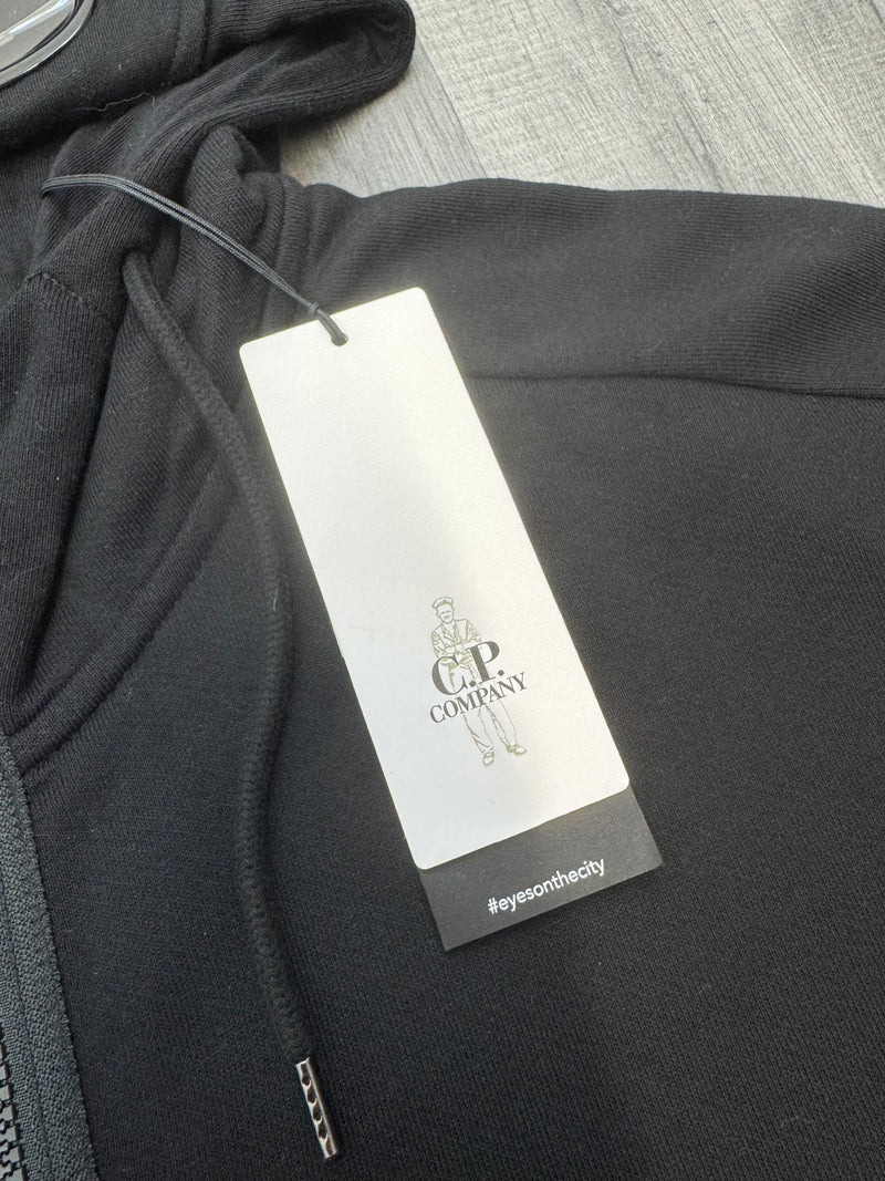 CP Company Zip Goggle Hoodie - Black