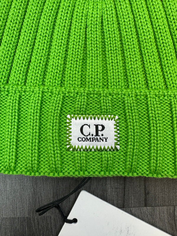 CP Company Logo Beanie - Green