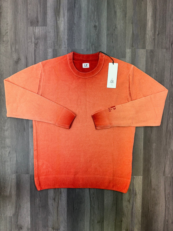 CP Company Crewneck Knit Sweatshirt - Orange