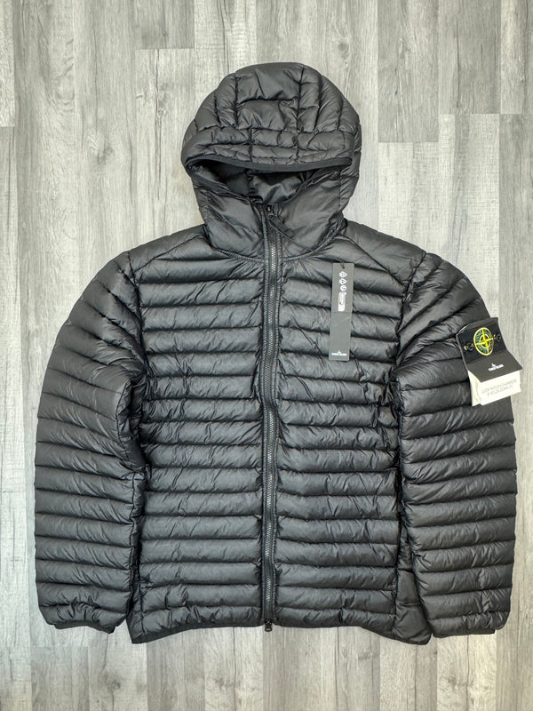 Stone Island Loom Woven Down Jacket - Black