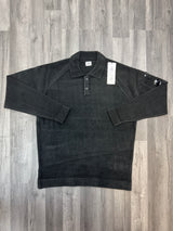 CP Company Polo Neck Knit Sweatshirt - Black