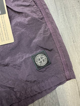 Stone Island Nylon Patch Shorts - Purple
