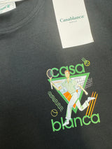 Casablanca Tennis Club T-Shirt - Black