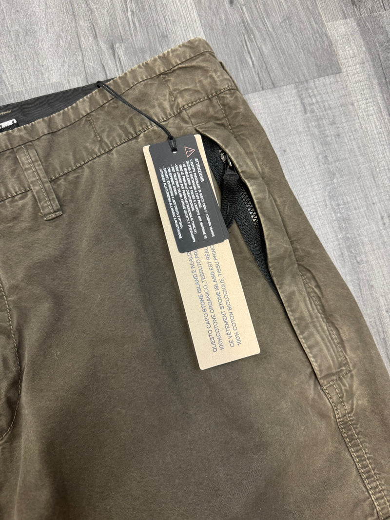 Stone Island Slim Cargo Pants - Green