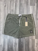 Stone Island Nylon Patch Shorts - Green