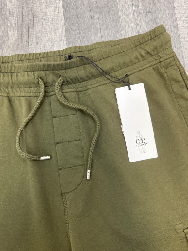 CP Company Lens Fleece Shorts - Green