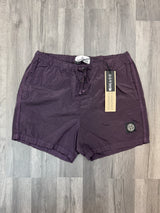 Stone Island Nylon Patch Shorts - Purple