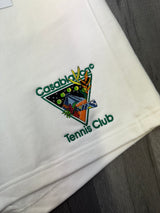 Casablanca Tennis Club Shorts - White