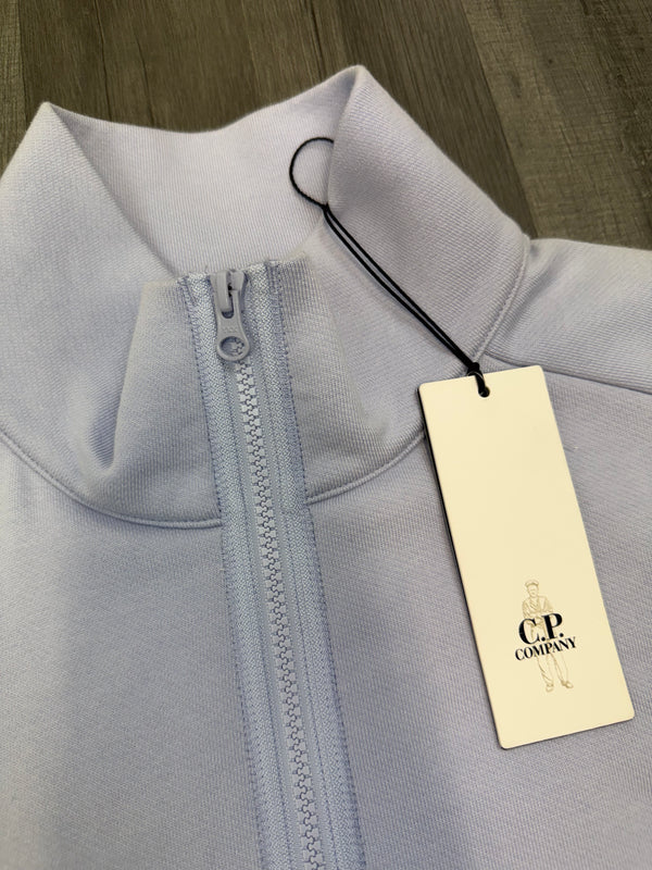 CP Company Lens Half Zip Sweatshirt - Lilac
