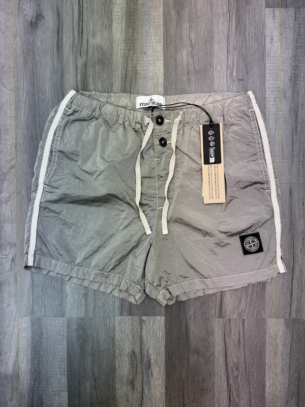 Stone Island Nylon Patch Shorts - Grey
