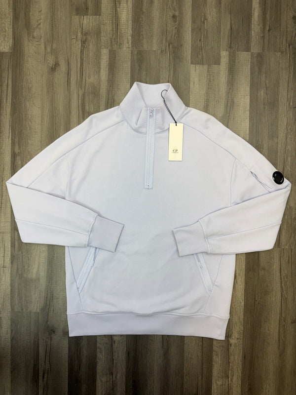 CP Company Lens Half Zip Sweatshirt - Lilac