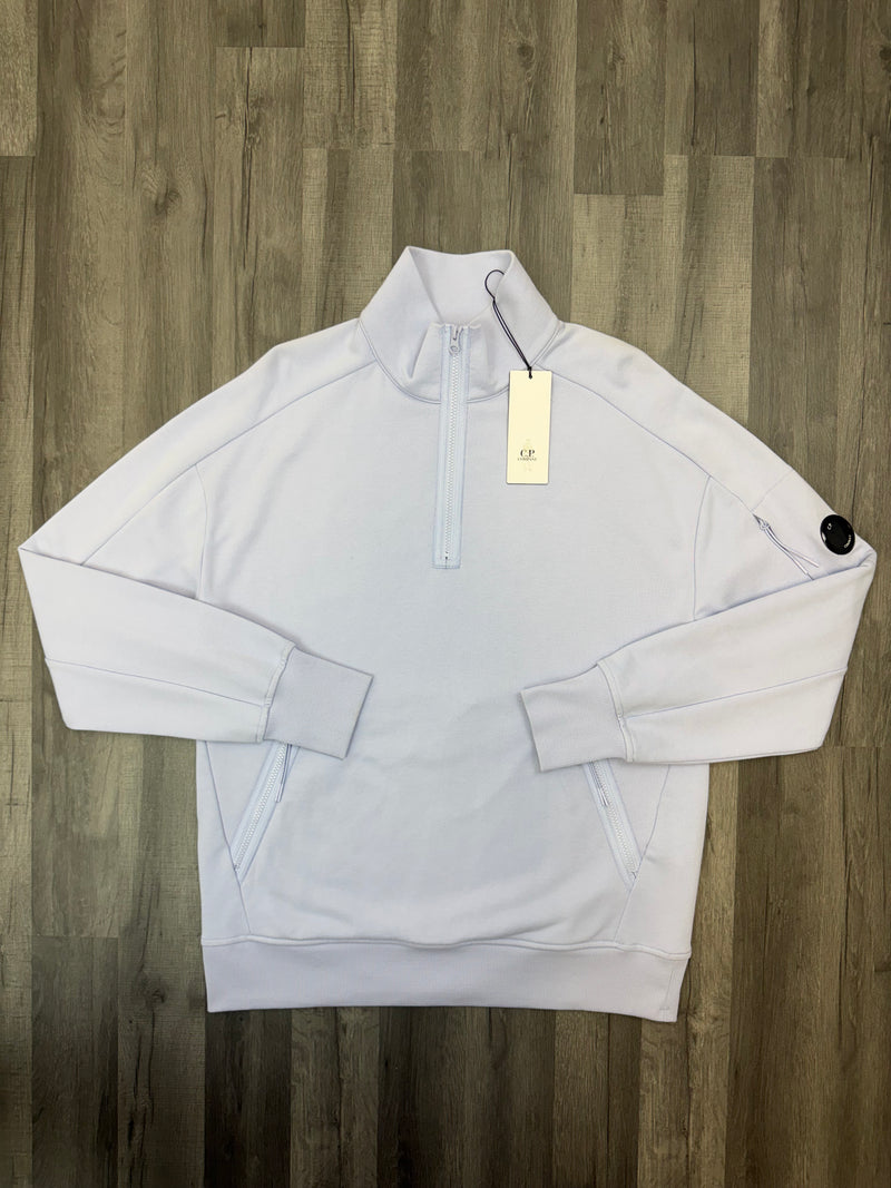CP Company Lens Half Zip Sweatshirt - Lilac