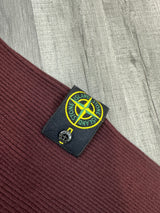 Stone Island Ribbed Wool Sweatshirt - Burgundy