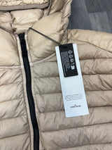 STONE ISLAND LOOM WOVEN DOWN JACKET - Sand