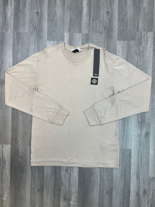 Stone Island Patch Long Sleeve T-shirt - Brown