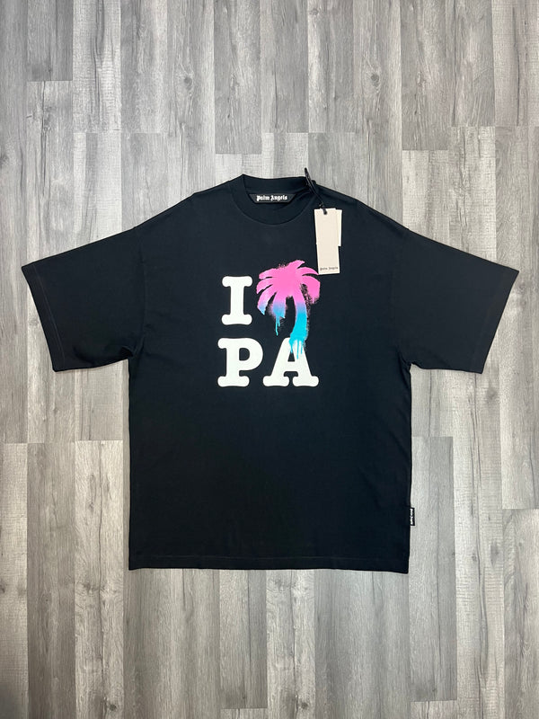 Palm Angels Oversized Tree T-Shirt - Black