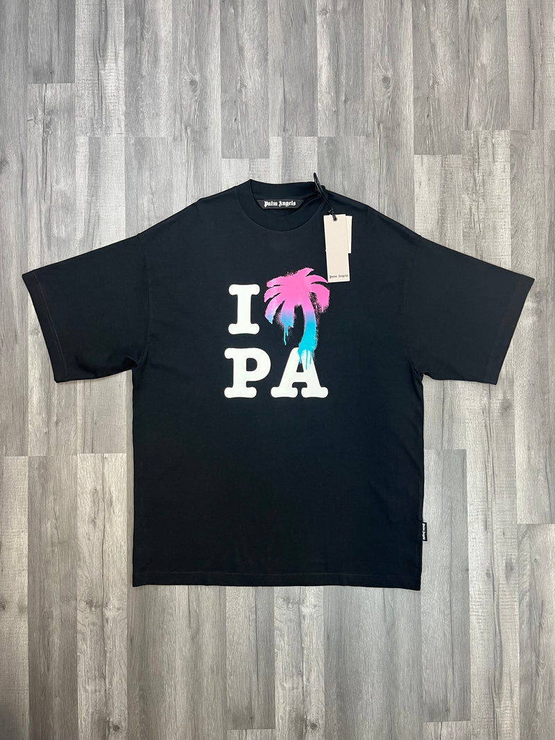 Palm Angels Oversized Tree T-Shirt - Black
