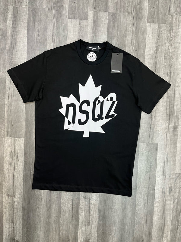 Dsquared2 Leaf Logo T-shirt - Black