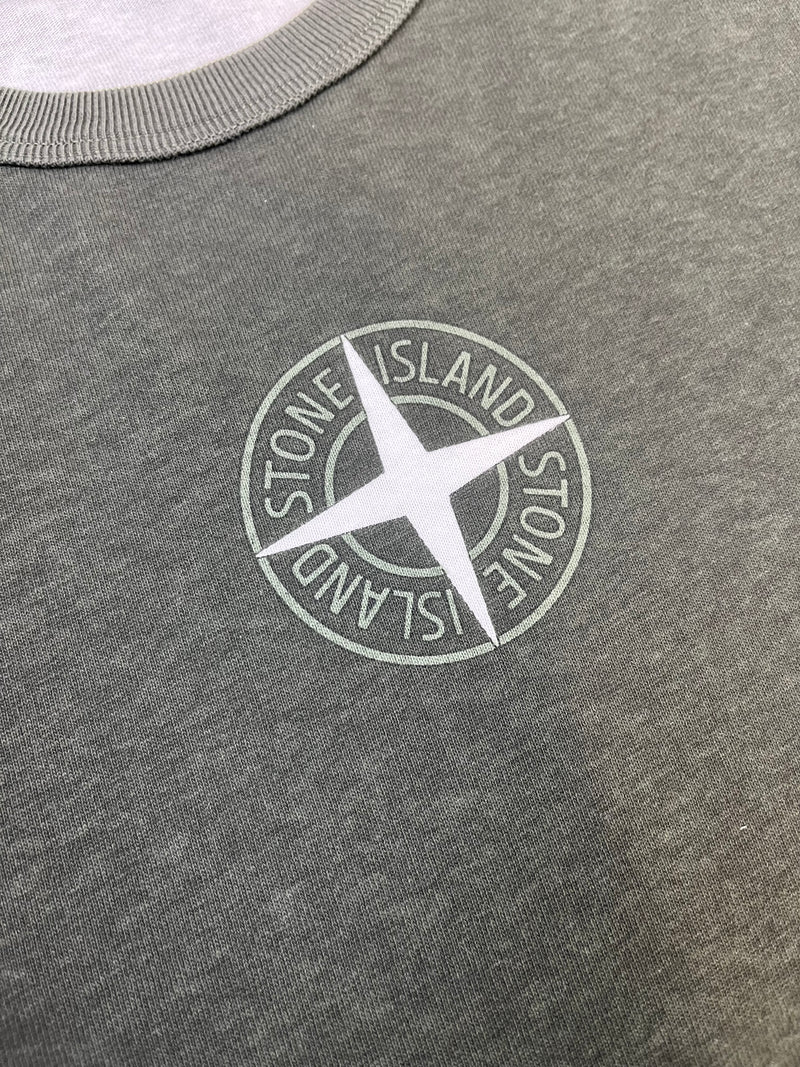 Stone island deals shirt logo